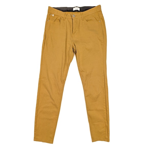 Curve Appeal Comfort Waist‎ Skinny Fit Mustard Denim Jeans Women's Size 8/29 - Picture 1 of 7